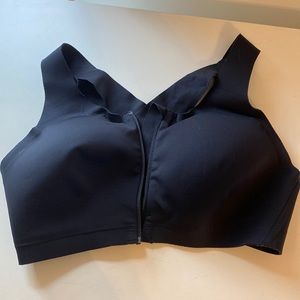 Lululemon front closure black sports bra